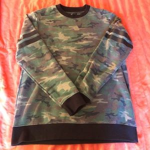 Camo crewneck sweater
